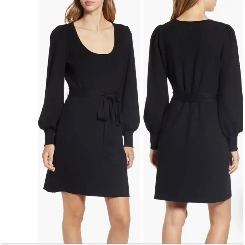 Sam Edelman Scoop Neck Rib Sweater Dress size M NWOT